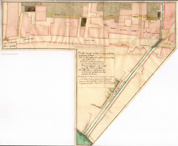 Plan d'une partie du village de Voray