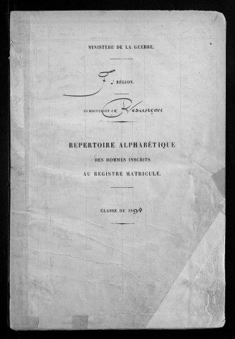 Table alphabétique