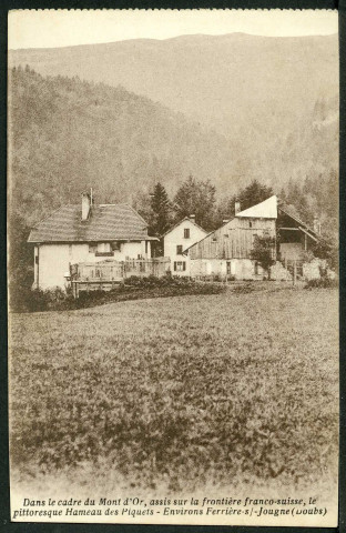 Mont d'Or, hameau des Piquets aux environs de Ferrière/s Jougne
